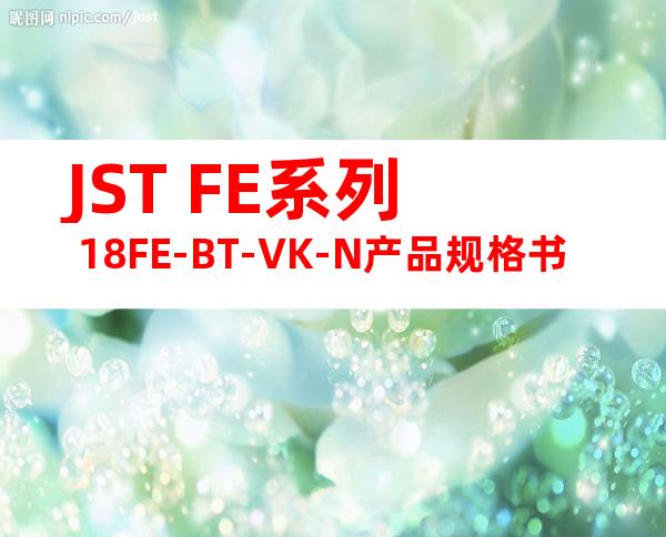 JST FE系列 18FE-BT-VK-N产品规格书